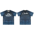 Corteiz Gradient Athletic Jersey T-Shirt - Dark Navy/Black